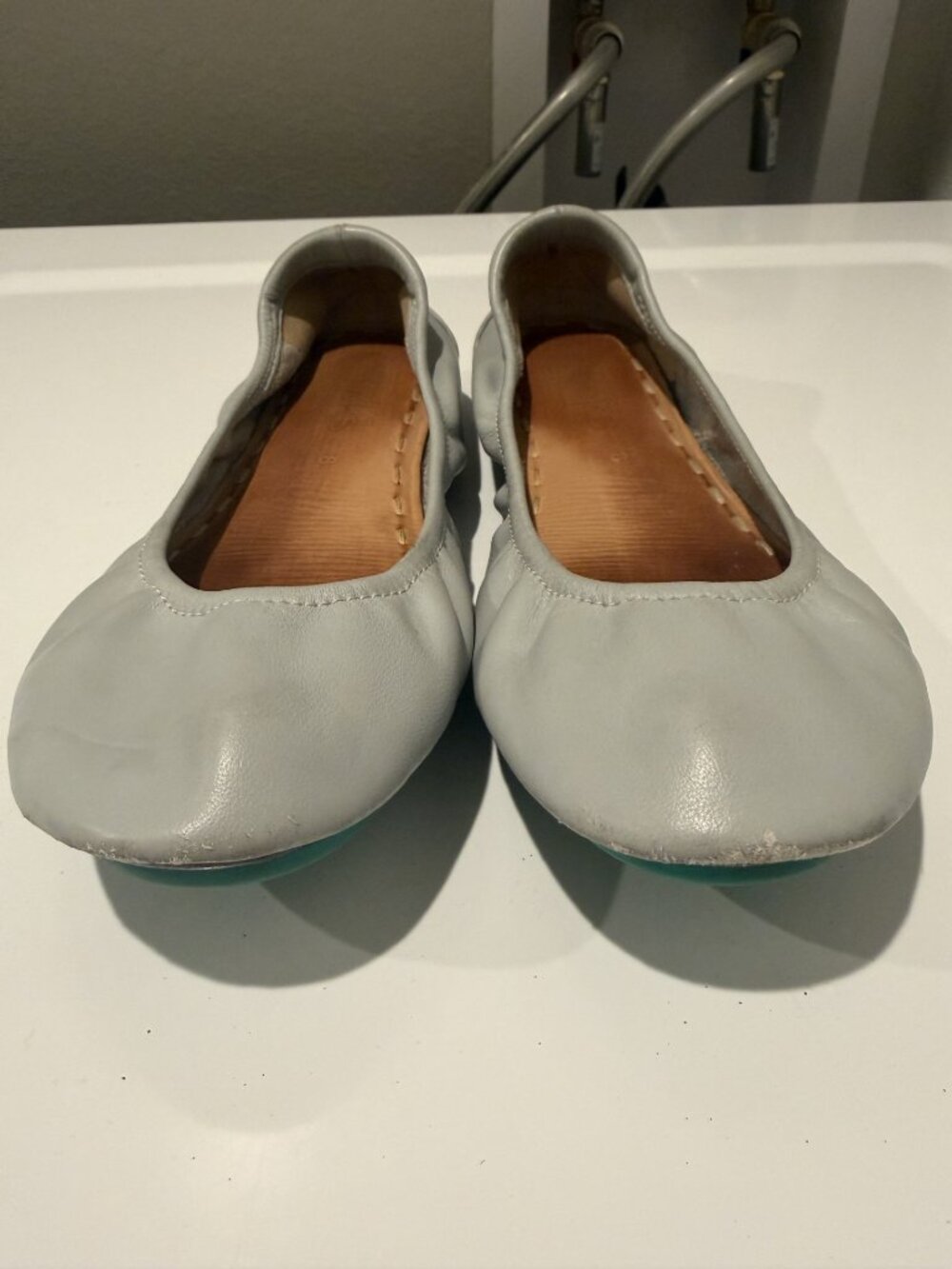 Tieks by Gavrieli Cool Grey Leather Ballet Flat 8